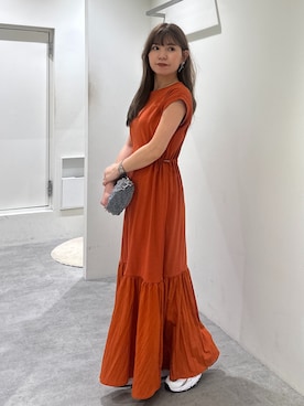 「FREE'S MART（フリーズマート）のアイテム（ワンピース/ドレス）」を使った、yuiさん（レディース・149cm）の夏コーディネート