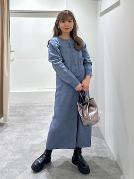 「FREE'S MART（フリーズマート）のアイテム（ワンピース/ドレス）」を使った、yuiさん（レディース・149cm）の秋コーディネート