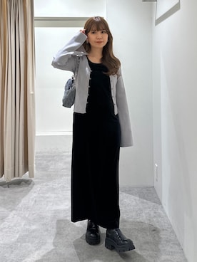 「FREE'S MART（フリーズマート）のアイテム（ワンピース/ドレス）」を使った、yuiさん（レディース・149cm）の秋コーディネート