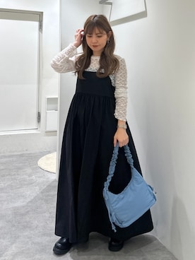 「FREE'S MART（フリーズマート）のアイテム（ワンピース/ドレス）」を使った、yuiさん（レディース・149cm）の秋コーディネート