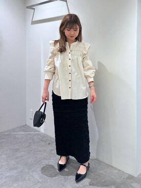 「FREE'S MART（フリーズマート）のアイテム（パンプス）」を使った、yuiさん（レディース・149cm）の春コーディネート