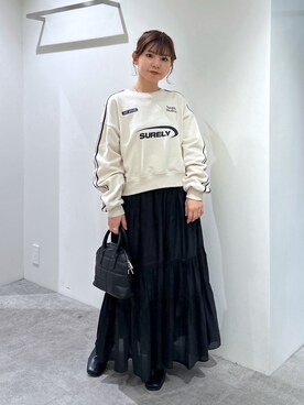 「FREE'S MART（フリーズマート）のアイテム（スウェット）」を使った、yuiさん（レディース・149cm）の冬コーディネート