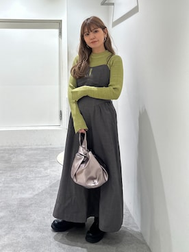 「FREE'S MART（フリーズマート）のアイテム（ワンピース/ドレス）」を使った、yuiさん（レディース・149cm）の秋コーディネート