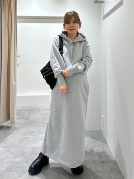 「FREE'S MART（フリーズマート）のアイテム（ワンピース/ドレス）」を使った、yuiさん（レディース・149cm）の冬コーディネート