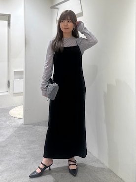「FREE'S MART（フリーズマート）のアイテム（ワンピース/ドレス）」を使った、yuiさん（レディース・149cm）の夏コーディネート