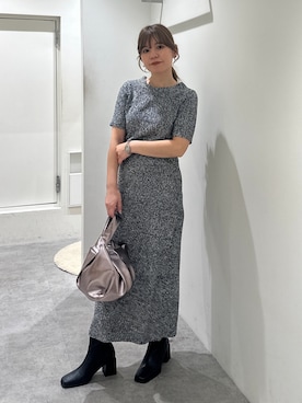 「FREE'S MART（フリーズマート）のアイテム（ワンピース/ドレス）」を使った、yuiさん（レディース・149cm）の秋コーディネート