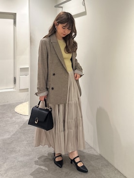 「FREE'S MART（フリーズマート）のアイテム（ジャケット/アウター）」を使った、yuiさん（レディース・149cm）の秋コーディネート