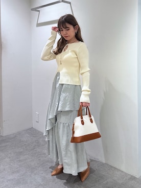 「FREE'S MART（フリーズマート）のアイテム（パンプス）」を使った、yuiさん（レディース・149cm）の春コーディネート