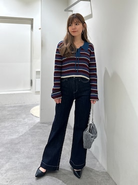 「FREE'S MART（フリーズマート）のアイテム（パンツ）」を使った、yuiさん（レディース・149cm）の秋コーディネート