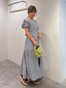 「FREE'S MART（フリーズマート）のアイテム（ワンピース/ドレス）」を使った、yuiさん（レディース・149cm）の夏コーディネート