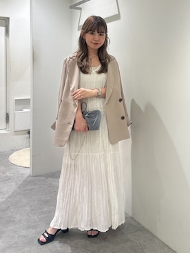 「FREE'S MART（フリーズマート）のアイテム（ワンピース/ドレス）」を使った、yuiさん（レディース・149cm）の夏コーディネート