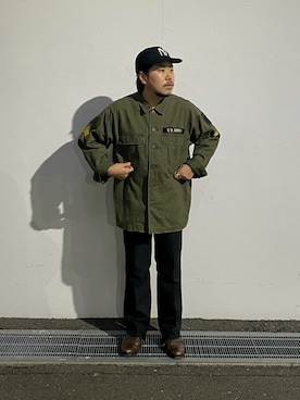 「低身長男子」｜柏木　翔真さん（メンズ・165cm）の秋コーディネート