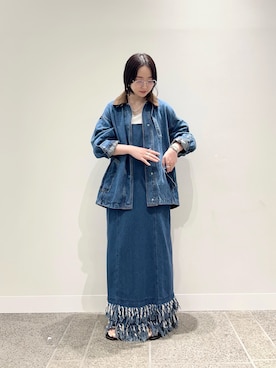 「アイテム（ワンピース/ドレス）」を使った、risaさん（レディース・153cm・30代）の秋コーディネート