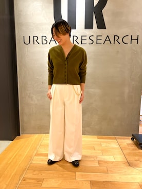 「アイテム（カーディガン/ボレロ）」を使った、sakachanさん（レディース・165cm・40代）の秋コーディネート