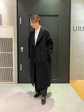 「アイテム（チェスターコート）」を使った、sakachanさん（レディース・165cm）の秋コーディネート