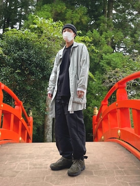 「URBAN RESEARCH（アーバンリサーチ）のアイテム（ニットキャップ/ビーニー）」を使った、 shuyaさん（メンズ・173cm）の秋コーディネート