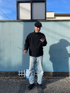 「アイテム（ハンチング/ベレー帽）」を使った、 shuyaさん（メンズ・173cm）の冬コーディネート