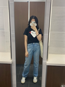 「トイレから失礼しやす」｜「アイテム（パンツ）」を使った、Hinaさん（レディース・157cm）の夏コーディネート