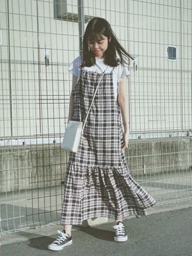Kastane(カスタネ)の「【サイズ展開あり】ティアードチェックキャミ ...