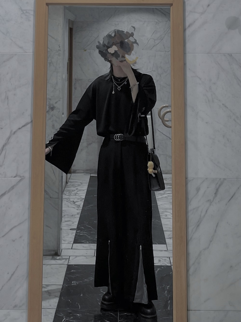 Ellno Loset(エルノロゼット)の「センタージップワイドパンツ Ellno Loset(エルノロゼット)の「センタージップワイドパンツ