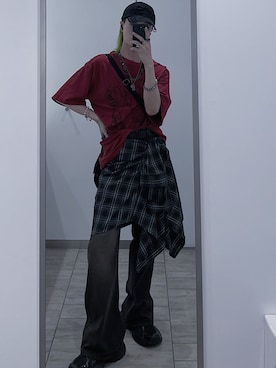 「Chikashitsu +（チカシツプラス）のアイテム」を使った、たけるさん（骨格ウェーブ・メンズ・175cm）の秋コーディネート