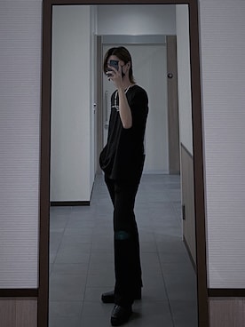 「Adoon plain（アドーンプレーン）のアイテム（パンツ）」を使った、たけるさん（メンズ・175cm・20代）の秋コーディネート