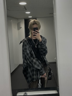 「Chikashitsu +（チカシツプラス）のアイテム」を使った、たけるさん（骨格ウェーブ・メンズ・175cm）の秋コーディネート