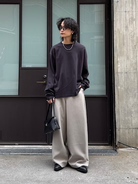 「アイテム（ハンドバッグ）」を使った、れちおさん（メンズ・173cm）の春コーディネート