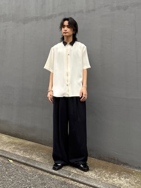 「Lui's（ルイス）のアイテム（その他パンツ）」を使った、れちおさん（メンズ・173cm）の春コーディネート