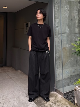 「Lui's（ルイス）のアイテム（パンツ）」を使った、れちおさん（メンズ・173cm）の夏コーディネート