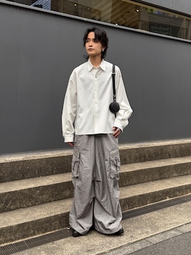 「Lui's（ルイス）のアイテム（バッグ）」を使った、れちおさん（メンズ・173cm）の春コーディネート