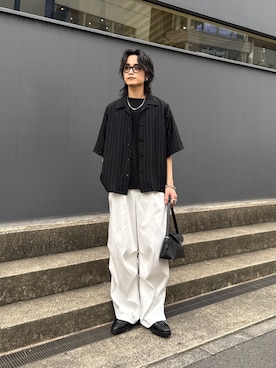 「Lui's（ルイス）のアイテム（その他パンツ）」を使った、れちおさん（メンズ・173cm）の春コーディネート