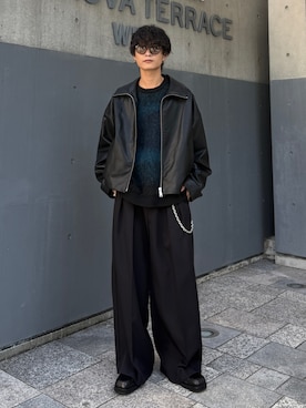 「Lui's（ルイス）のアイテム（トップス）」を使った、れちおさん（メンズ・173cm）の秋コーディネート