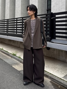 れちおさん（メンズ・173cm）の春コーディネート