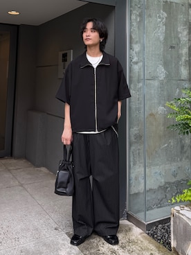 「Lui's（ルイス）のアイテム（パンツ）」を使った、れちおさん（メンズ・173cm）の夏コーディネート