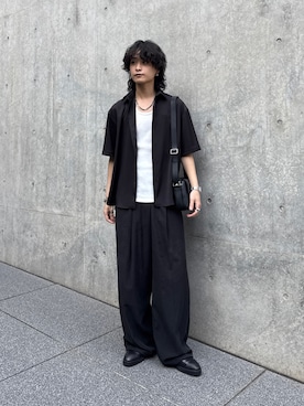 「Lui's（ルイス）のアイテム（その他パンツ）」を使った、れちおさん（メンズ・173cm）の春コーディネート