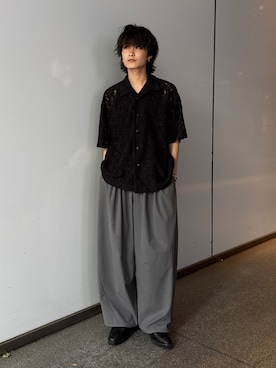 「Lui's（ルイス）のアイテム（パンツ）」を使った、れちおさん（メンズ・173cm）の夏コーディネート