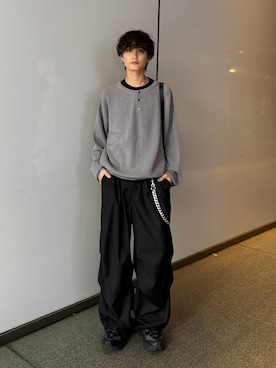 「Lui's（ルイス）のアイテム（パンツ）」を使った、れちおさん（メンズ・173cm）の秋コーディネート