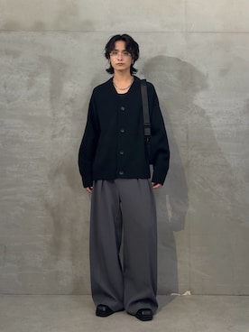 「Lui's（ルイス）のアイテム（ショルダーバッグ）」を使った、れちおさん（メンズ・173cm）の秋コーディネート