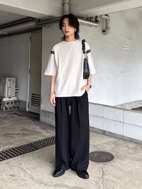 「Lui's（ルイス）のアイテム（その他パンツ）」を使った、れちおさん（メンズ・173cm）の春コーディネート