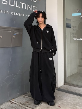 「UMBRO（アンブロ）のアイテム」を使った、れちおさん（メンズ・173cm）の夏コーディネート