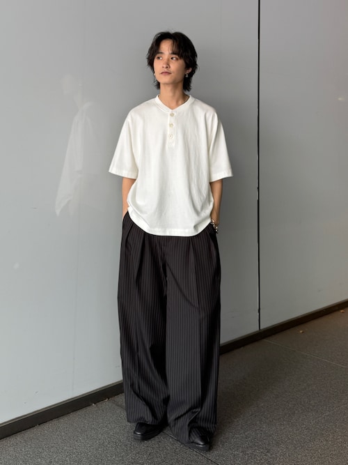 Lui's（ルイス） ワイドパンツ スラックス 「Neucon」ピンストライプ2