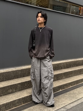 「Lui's（ルイス）のアイテム（バッグ）」を使った、れちおさん（メンズ・173cm）の春コーディネート