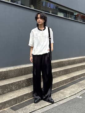 「Lui's（ルイス）のアイテム（その他パンツ）」を使った、れちおさん（メンズ・173cm）の春コーディネート