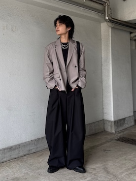 れちおさん（メンズ・173cm）の冬コーディネート