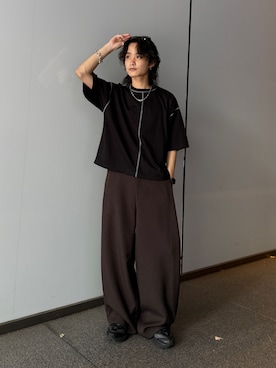 「Lui's（ルイス）のアイテム（アクセサリー）」を使った、れちおさん（メンズ・173cm）の夏コーディネート