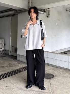 「Lui's（ルイス）のアイテム（その他パンツ）」を使った、れちおさん（メンズ・173cm）の春コーディネート