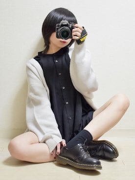 「& chouette（アンドシュエット）のアイテム（ショルダーバッグ）」を使った、てんさん（レディース・155cm）の冬コーディネート