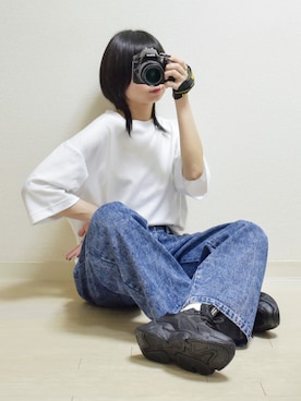 「RUUBON」｜「アイテム（その他）」を使った、てんさん（レディース・155cm）の春コーディネート