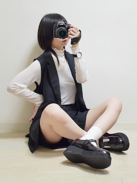 「GRL」｜「アイテム（アナログ腕時計）」を使った、てんさん（レディース・155cm）の春コーディネート